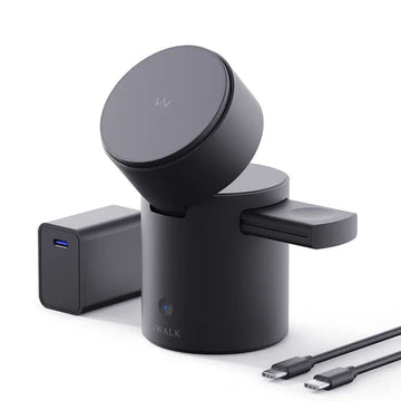 iWALK StandMe Auto|Auto Rotation Foldable 3-in-1 Charging Stand