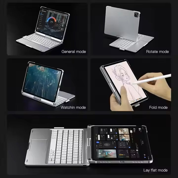 2023 New Product Customized Shockproof Waterproof Wireless Keyboard Case for ipad 7/8/9th Generation case with Keyboard
