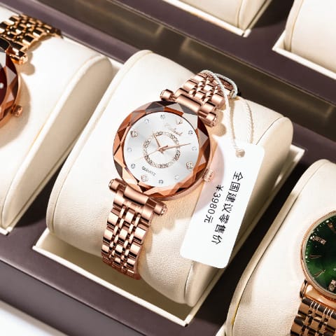 Binbond N106 106 Ladies Stainless Steel Waterproof Luminous Hands Women Watches Luxury Fashion Reloj Mujer Quartz Wristwatches
