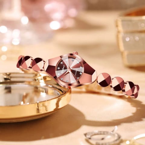 BINBOND N220 220 Women Quartz Watches Stainless Steel Top Brand New Simple Fashion Ladies Wristwatches Female Waterproof Clock